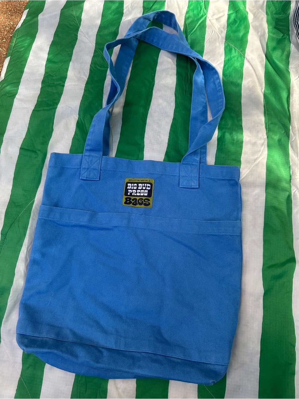 BIG BUD PRESS everyday tote cornflower blue